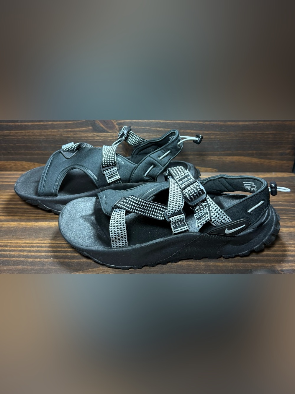 Nike Oneonta Women’s Size 10 Shoes Black Pure Platinum Athletic Sandals